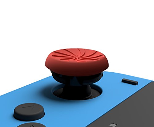 Kontrolfreek טורבו אחיזת אגודל עבור מתג נינטנדו Joy-Con | ביצועים של אצבע אצבע | 2 קעור קומות | אדום כחול